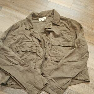 Bella Dahl Khaki Button-Up Jacket
